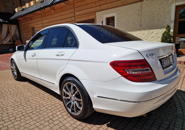 Mercedes-Benz Klasa C cena 52300 przebieg: 127000, rok produkcji 2012 z Zakopane małe 121